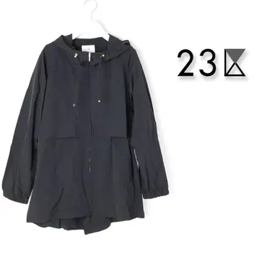 538 새상품 23구 나일론 2WAY 스트레치 후데트 아우터 블루종 38