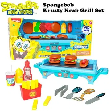스펀지밥 Krabby Patty 그릴 세트