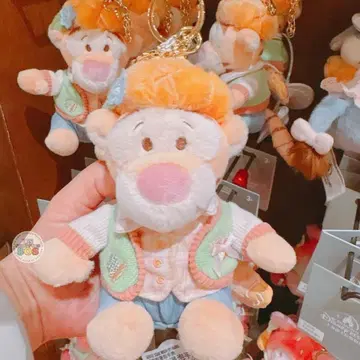 상하이 디즈니 부활절 봄날 봄 봉제 인형 키체인 티거 푸우