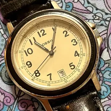 [ FOSSIL ] 아날로그 시계 데이트 표시 [ 작동 중 ]