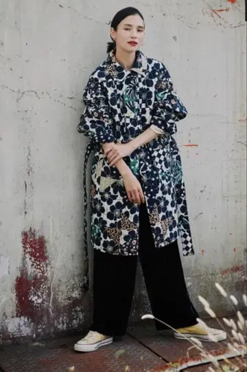 프리다 패치워크 퀼트 코트