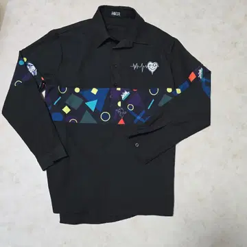 NIER 컬러풀 기하학 패턴 긴팔 셔츠 Free 사이즈