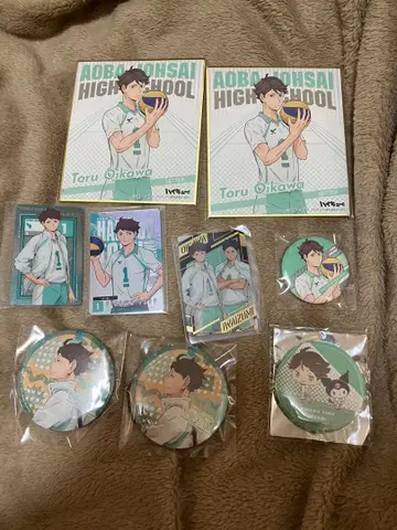 오이카와 토오루 캔뱃지, 웨하 카드, 색지 세트