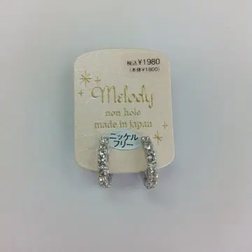 3 [귀찌] 니켈 프리 논홀 실버색 여성용 액세서리