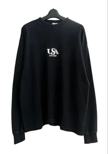 GUESS 게스 블랙 맨투맨 로고 자수 XL 90s 빈티지 구제 의류