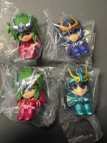 세인트 세이야 마치보케 4체 세트 (잇키, 시류, 슌 2체)