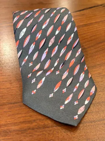 EMILIO PUCCI 실크 넥타이 그레이