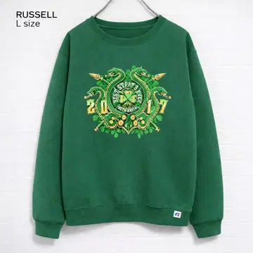 새상품급 USA 구제 의류 러셀 맨투맨 그린 L 사이즈 90s Y2K