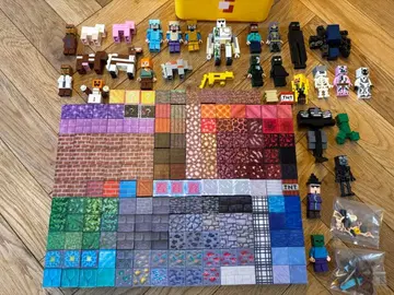 마인크래프트풍 블록 세트 빛나는 TNT 포함