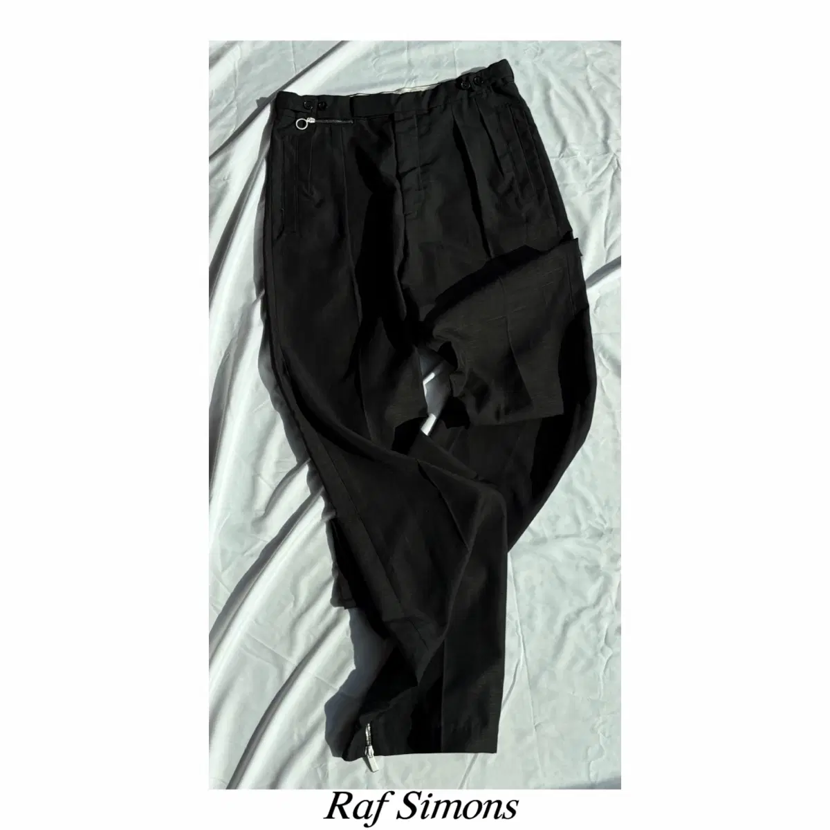 Raf Simons 05AW Biker Grey Pants #라프시몬스,#바이커팬츠,#05AW,#46