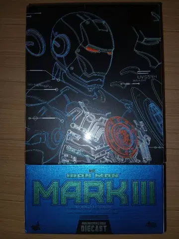 핫토이즈 아이언맨 마크 3 블루 스텔스 모드 다이캐스트