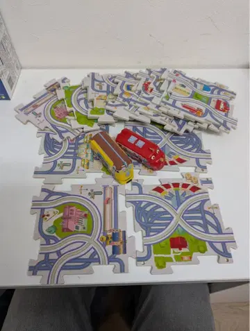 도로 퍼즐 세트 미니카 포함