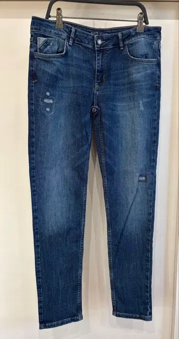 2256 ZARA 여성용 슬림 청바지 블루 데님 42