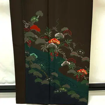 b597 순수 실크 이중 기모노 호몬기 자수 기모노