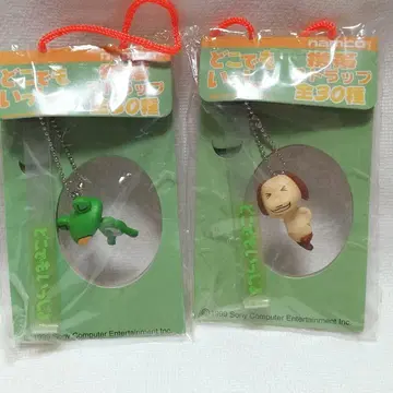 레어 당시물 도코데모 잇쇼 핸드폰 스트랩 2개 세트 헤이세이 레트로