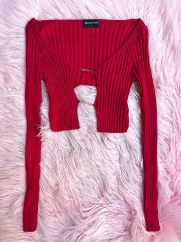 y2k 가디건 리브 오프숄더 헤이세이 갸루 크롭 단장