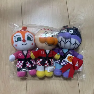 호빵맨 봉제 인형 3체 세트