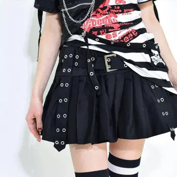 acdc 플리츠 팬츠 스커트