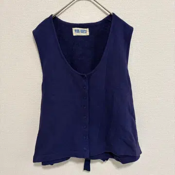 핑크하우스 PINKHOUSE 보라색 V넥 베스트