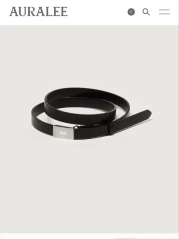 AURALEE 슬라이드 버클 벨트 사이즈 S