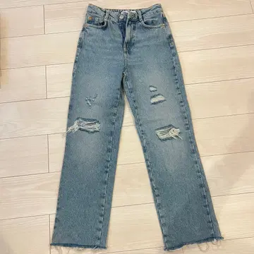 ZARA 스트레이트 데님 라이트 블루