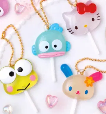 컬러풀 캔디 참 산리오 4종 세트