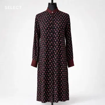 솔레이아드 미니 꽃무늬 롱 셔츠 원피스 일본제 큐프라 투모로우랜드