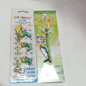 레어 당시물 KNYACKI 미니 캐릭터 스트랩 헤이세이 레트로