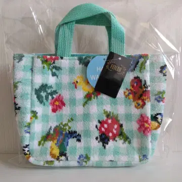 미사용 새상품 FEILER 페이러 하이디 체크 백인 미니 토트