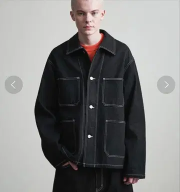 BEAUTY&YOUTH 11.5 온스 데님 커버올 자켓