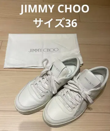 JIMMY CHOO 지미추 스니커즈 화이트 36 23cm