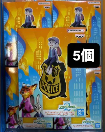 디즈니 모니터 탑 피규어 주토피아2 주디 홉스 5개