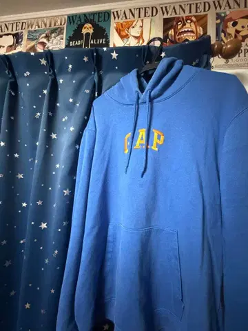 GAP 파랑 후드 부착 후드티 (레어)