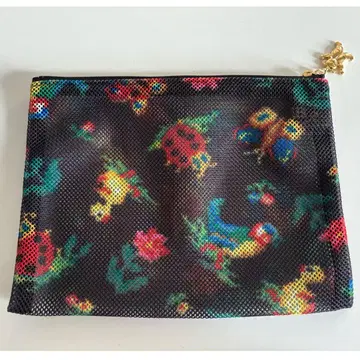 FEILER 하이 메쉬 파우치 블랙 M