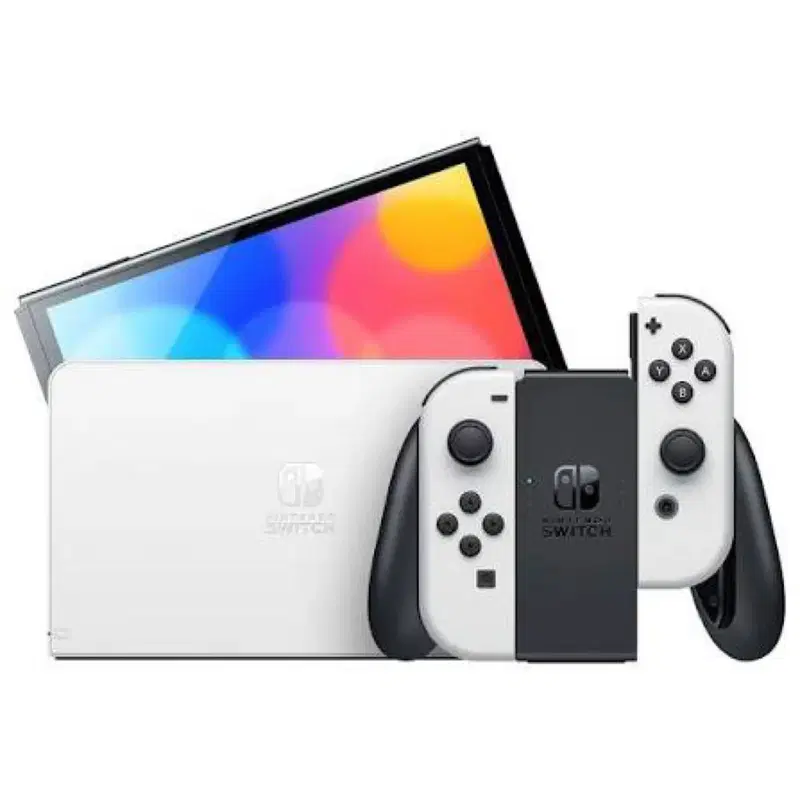 닌텐도 스위치 OLED 화이트 + 동물의숲 칩