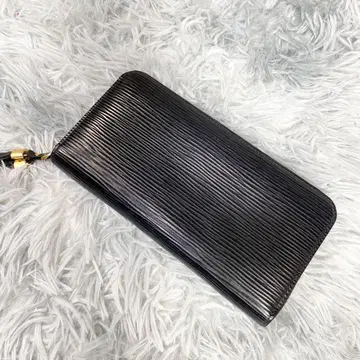 [ 새상품급 ] Epoi 장지갑 라운드 지퍼 가죽 블랙