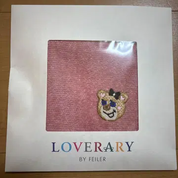 [ 미사용 새상품 ] LOVERARY by FEILER 핑크 손수건