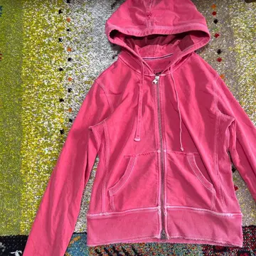 GAP 1969 후드티 데미지 가공 화려한 핑크 y2k 댄스