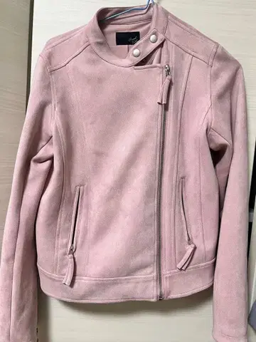 GRANDTABLE 그랜터블 자켓 페이크 스웨이드 핑크