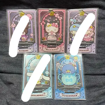 산리오 반짝반짝 별자리 아크릴 액세서리 스탠드 5개 세트