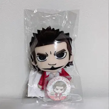 용과 같이 봉제 인형 & 캔뱃지 세트 7 카스가 이치반 마스코트