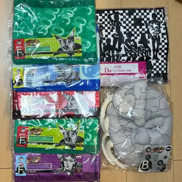 죠죠의 기묘한 모험 제일복권 F상 롱 타월 세트 1 + 덤 2종