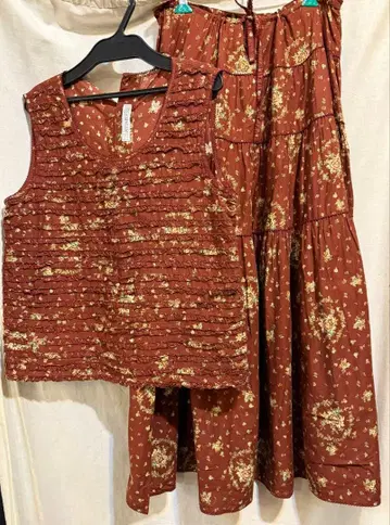 카네코 이사오 미니 꽃무늬 셋업 원더풀 월드 핑크하우스