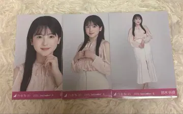 노기자카46 스즈키 유나 브로마이드 어깨 트임 상의 3종 컴프