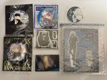 주술회전 고죠 사토루 아크릴 스탠드 생일 캔뱃지 아크릴 디오라마 세트