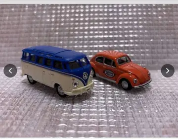VW 버스와 비틀 미니카 세트