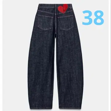 ZARA 하이웨스트 배럴핏 데님 팬츠 EU38 사이즈