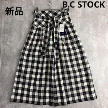 새상품 베이스 재고 블록 타탄 체크 스카우초 와이드 팬츠