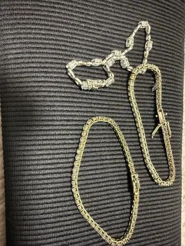 [ Silver925 ] 테니스풍 팔찌 3개