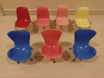 미니어처 인형용 의자 7개 세트